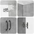 Set ormara 2 pcs Betonska siva Konstruirano drvo