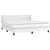 Box spring postelja z vzmetnico bel 160x200 cm umetno usnje