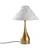 Opviq Stona lampa Luna-15275, 50x50x68 cm, IP20, Zlatno-bele boje