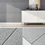 Mormark 3D samolepilne tapete (5 kosov) | FORMWALL Siva