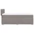 Vidaxl Box spring postelja z vzmetnico taupe 90x200 cm blago