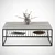Hanah Home Klub sto Etna 95x43x55cm Sivi