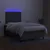 Vidaxl Box spring postelja z vzmetnico LED temno siva 120x200 cm blago