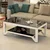 Fanshe Klub sto, 100x45x50 cm, Beli
