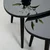 Hanah Home Set klub stolova, 2 komada Gusto Crno-Sivi
