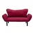 Atelier del Sofa Dvosed na razvlačenje Chatto 140x70x65cm Bordo