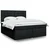 vidaXL vidaXL Box spring postelja z vzmetnico črna 180x200 cm blago, (21306330)