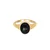 ELLI Prstan Edelstein Ring, zlata, črna