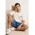 Trendyol Muška majica Tmnss26Ts00024, Krem