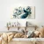 Slika moder pav v cvetlični kompoziciji - 120x60
