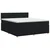 vidaXL Postelja boxspring z vzmetnico Črna 140 x 200 cm Blago