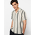 Trendyol Limited Edition Black Regular Fit Striped Textured Summer Shirt