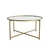 Hanah Home Klub sto Gold Sun S404 83x40x83cm Zlatni