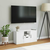 TV ormarić s ladicom ODDA bijeli 79x24x40 cm puno drvo bor