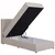 MID.YOU POSTELJA Z VZMETNICO 100 cm x 200 cm , tekstil, leseni material bež