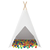 Teepee šator Bijelo 120 x 120 x 150 cm Tkanina i plastika