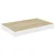 Plutajuće zidne police 4 kom hrast i bijele 40x23x3,8 cm MDF