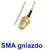 shumee Vtičnica SMA s pigtailom 30 cm RG178