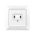 shumee 230V električna vtičnica 2x USB-C vgradna PD 25W hitro polnjenje LogiLink bela