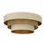 Stropna lampa WENTA 1xE27/60W/230V, prečnik 50 cm, bež/juta