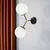 Opviq Damar 6342 Zidna lampa, Crna