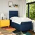 Vidaxl Box spring postelja z vzmetnico modra 80x200 cm blago