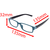 Bralna očala z dioptrijo Smartfox, modra, dioptrija +3.0