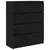 Komoda crni hrast 80x35x99 cm od konstruiranog drva