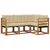 Set vanjskih sofa 4 kom. Prirodna i bež