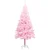 Umjetno osvijetljeno božićno drvce s kuglicama rozo 120 cm PVC