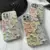 Maska Painting Flower za iPhone 15 plava
