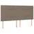vidaXL Box spring postelja z vzmetnico taupe 200x200 cm blago