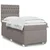 Vidaxl Box spring postelja z vzmetnico taupe 90x190 cm blago
