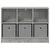 Kreveta s ladicama Betonski sivi 73,5 x 22,5 x 53,5 cm