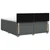 vidaXL Postelja boxspring z vzmetnico Temno siva 140 x 190 cm Blago