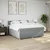 Vidaxl Box spring postelja z vzmetnico svetlo siva 180x200 cm blago