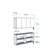 Hanah Home komoda Poli 150, 150 cm, antracit / travertin / zlatna
