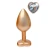 Dream Toys Gleaming Love Plug Matte Gold Medium