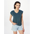 PIECES Majica Billo, modra