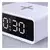 Solight CA07W - Digitalni sat sa Qi bežičnim punjačem 230V/CR2032 beli