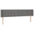 LED uzglavlje tamnosivo 163x16x78/88 cm od tkanine