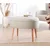 Atelier del Sofa Tabure 63x47x44cm, Krem