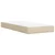 vidaXL Postelja boxspring z vzmetnico Krem 90 x 200 cm Blago
