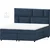 Boxspring postelja Lola - 200x200 cm - tkanine Cloud, Salvador