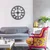 Wallity Zidni sat 50x50cm Crni