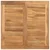 Vidaxl Klubska miza Rjava 60 x 60 x 36 cm Trden tikov les