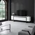 Hanah Home TV Komoda Yildiz, 180x50x30 cm, Belo-Crna