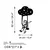 Wallity Zidna dekoracija The Little Prince 6, 34x62 cm, 1.5 mm, Crna
