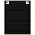 Visoka komoda crni 69,5x34x180 cm konstruirano drvo