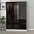 Hanah home Ormar Kale 135x210x52cm Belo-Crni